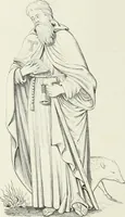 An illustration from Caractâeristiques des saints dans l'art populaire (1867)