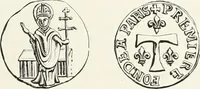 An illustration from Caractâeristiques des saints dans l'art populaire (1867)