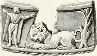 An illustration from Caractâeristiques des saints dans l'art populaire (1867)
