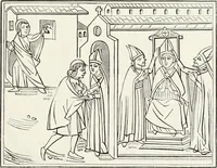 An illustration from Caractâeristiques des saints dans l'art populaire (1867)