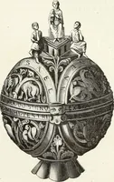 An illustration from Caractâeristiques des saints dans l'art populaire (1867)