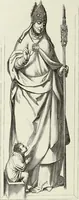 An illustration from Caractâeristiques des saints dans l'art populaire (1867)