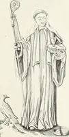 An illustration from Caractâeristiques des saints dans l'art populaire (1867)