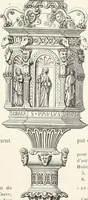 An illustration from Caractâeristiques des saints dans l'art populaire (1867)