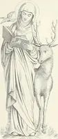 An illustration from Caractâeristiques des saints dans l'art populaire (1867)