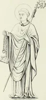 An illustration from Caractâeristiques des saints dans l'art populaire (1867)