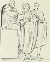 An illustration from Caractâeristiques des saints dans l'art populaire (1867)