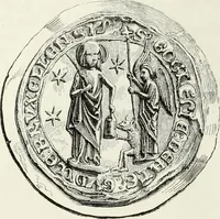 An illustration from Caractâeristiques des saints dans l'art populaire (1867)