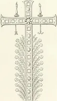 An illustration from Caractâeristiques des saints dans l'art populaire (1867)