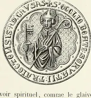 An illustration from Caractâeristiques des saints dans l'art populaire (1867)