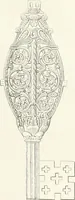 An illustration from Caractâeristiques des saints dans l'art populaire (1867)