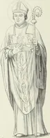 An illustration from Caractâeristiques des saints dans l'art populaire (1867)