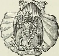 An illustration from Caractâeristiques des saints dans l'art populaire (1867)