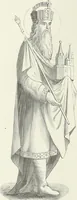 An illustration from Caractâeristiques des saints dans l'art populaire (1867)