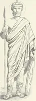 An illustration from Caractâeristiques des saints dans l'art populaire (1867)