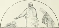 An illustration from Caractâeristiques des saints dans l'art populaire (1867)