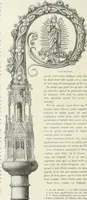 An illustration from Caractâeristiques des saints dans l'art populaire (1867)