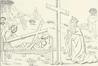 An illustration from Caractâeristiques des saints dans l'art populaire (1867)