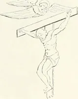 An illustration from Caractâeristiques des saints dans l'art populaire (1867)