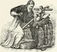 An illustration from Caractâeristiques des saints dans l'art populaire (1867)