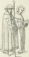 An illustration from Caractâeristiques des saints dans l'art populaire (1867)