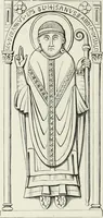 An illustration from Caractâeristiques des saints dans l'art populaire (1867)
