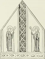 An illustration from Caractâeristiques des saints dans l'art populaire (1867)