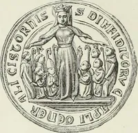 An illustration from Caractâeristiques des saints dans l'art populaire (1867)