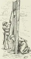 An illustration from Caractâeristiques des saints dans l'art populaire (1867)