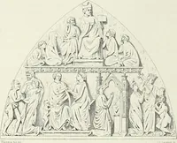An illustration from Caractâeristiques des saints dans l'art populaire (1867)