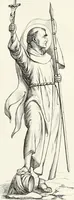 An illustration from Caractâeristiques des saints dans l'art populaire (1867)