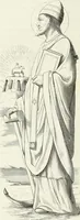 An illustration from Caractâeristiques des saints dans l'art populaire (1867)