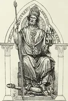 An illustration from Caractâeristiques des saints dans l'art populaire (1867)