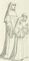 An illustration from Caractâeristiques des saints dans l'art populaire (1867)