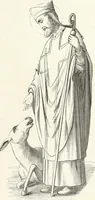 An illustration from Caractâeristiques des saints dans l'art populaire (1867)