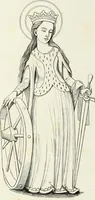 An illustration from Caractâeristiques des saints dans l'art populaire (1867)