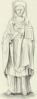 An illustration from Caractâeristiques des saints dans l'art populaire (1867)