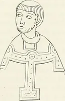 An illustration from Caractâeristiques des saints dans l'art populaire (1867)