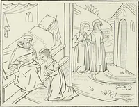 An illustration from Caractâeristiques des saints dans l'art populaire (1867)