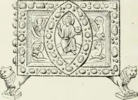 An illustration from Caractâeristiques des saints dans l'art populaire (1867)