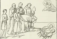 An illustration from Caractâeristiques des saints dans l'art populaire (1867)