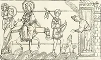 An illustration from Caractâeristiques des saints dans l'art populaire (1867)