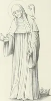 An illustration from Caractâeristiques des saints dans l'art populaire (1867)