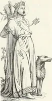 An illustration from Caractâeristiques des saints dans l'art populaire (1867)