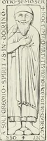 An illustration from Caractâeristiques des saints dans l'art populaire (1867)