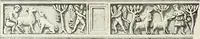An illustration from Caractâeristiques des saints dans l'art populaire (1867)
