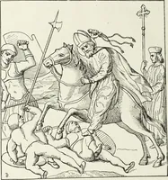 An illustration from Caractâeristiques des saints dans l'art populaire (1867)