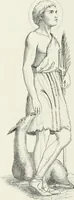 An illustration from Caractâeristiques des saints dans l'art populaire (1867)