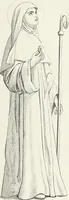 An illustration from Caractâeristiques des saints dans l'art populaire (1867)