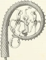 An illustration from Caractâeristiques des saints dans l'art populaire (1867)